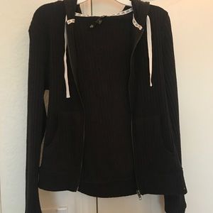 Brown zip up sweater